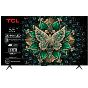 Televisor Tv Tcl 55" 55c6k Qd Mini Led Smart Voice Control Bluetooth + Barra Tcl 45h