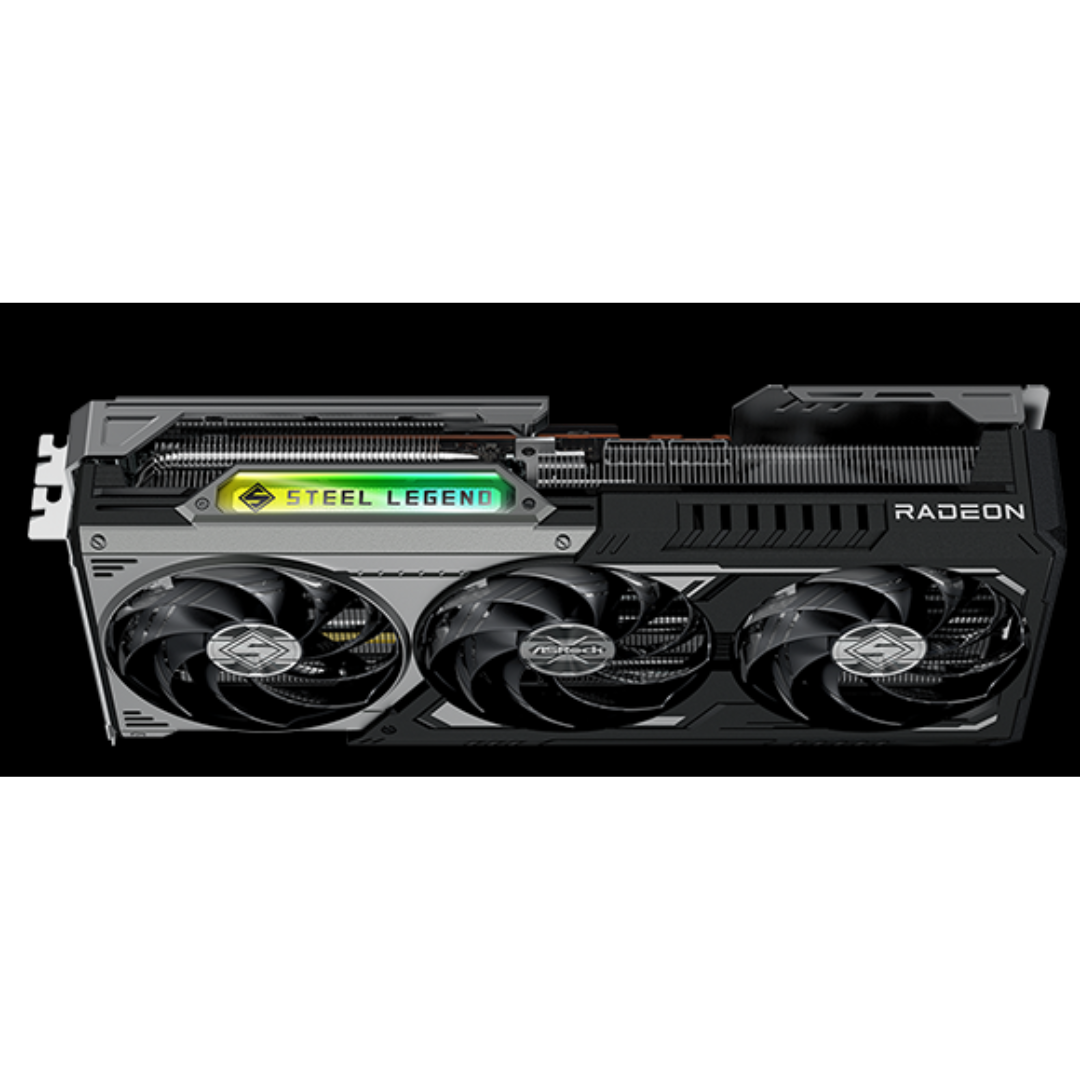 ASRock Inc. ASRock VCX RX9070GRE SLD 12GO Radeon RX 9070 GRE Steel Legend Dark 12GB OC VC 308551 RX907 (5)
