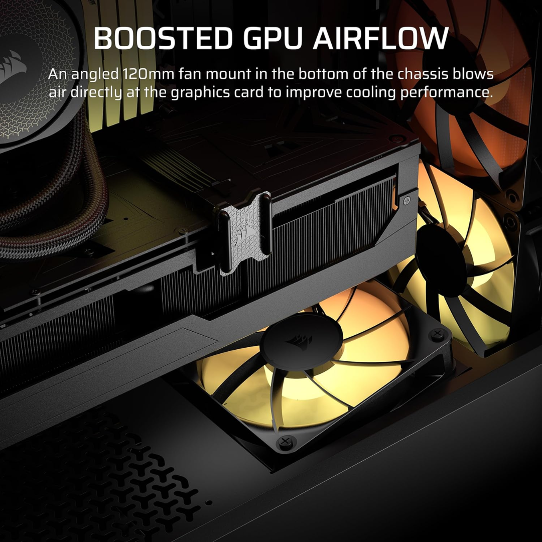 Case Corsair Atx 3200d Rs Argb Tempered Glas Mid-tower Usb3.2 Usb2.0 Sup-8vent Black - Chasis - CC-9011346-W (4)