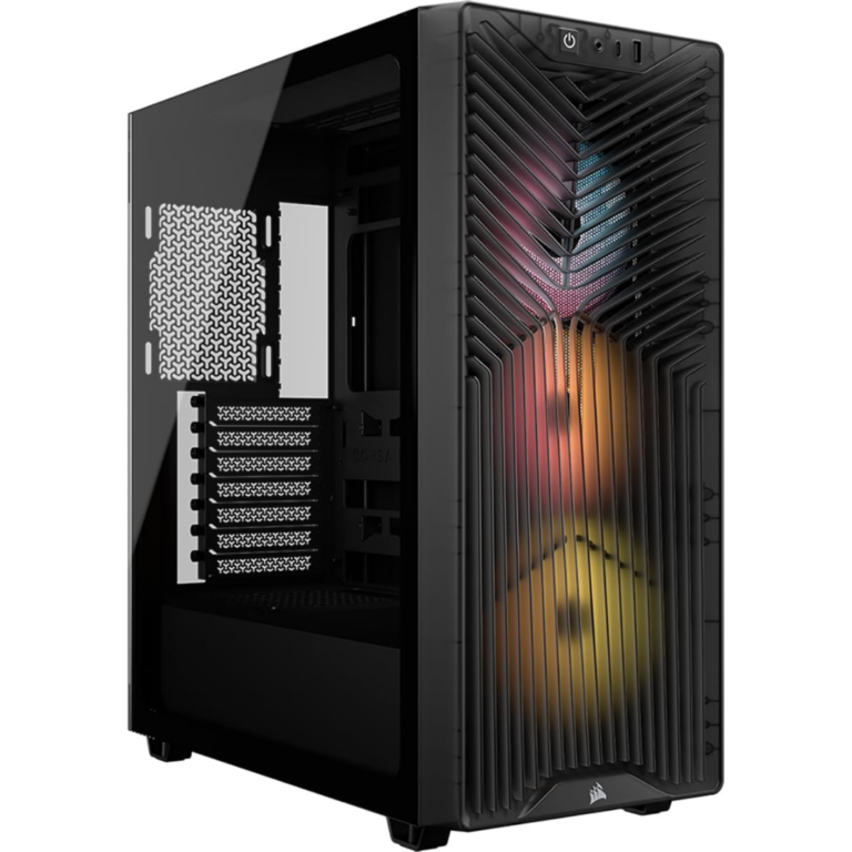 Case Corsair Atx 3200d Rs Argb Tempered Glas Mid-tower Usb3.2 Usb2.0 Sup-8vent  Black - Chasis - CC-9011346-WW