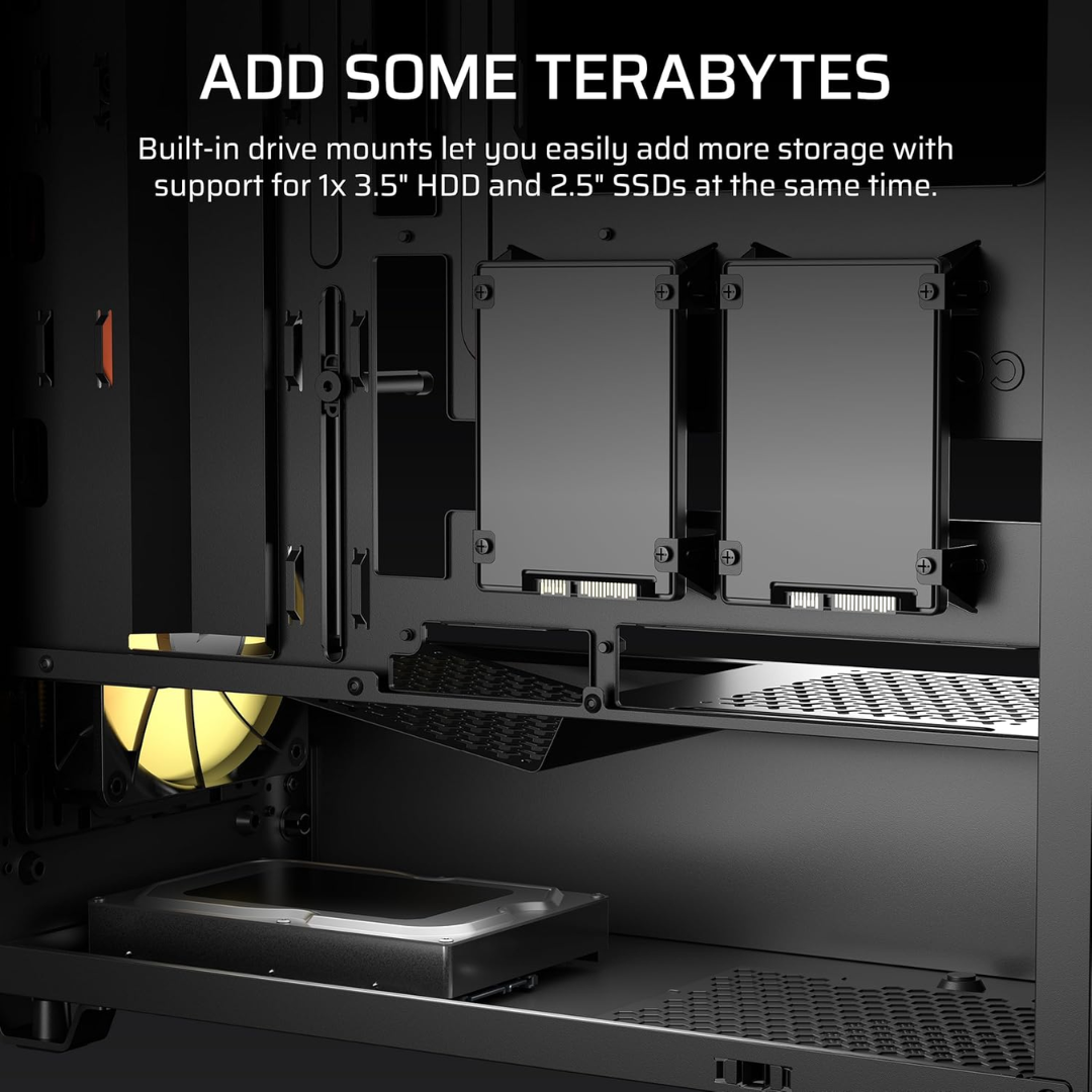 Case Corsair Atx 3200d Rs Argb Tempered Glas Mid-tower Usb3.2 Usb2.0 Sup-9vent Black - Chasis - CC-9011344-W (6)