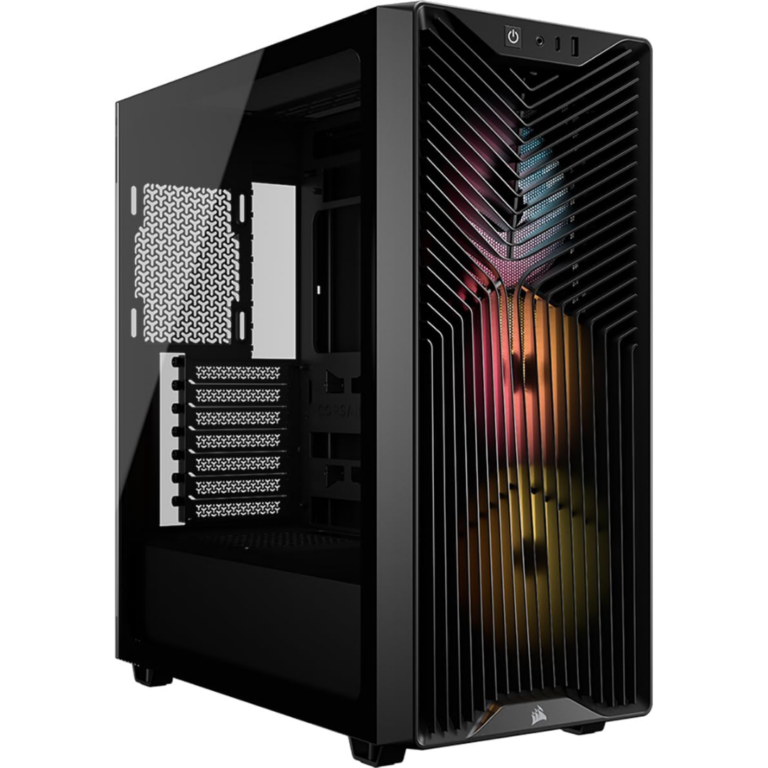 Case Corsair Atx 3200d Rs Argb Tempered Glas Mid-tower Usb3.2 Usb2.0 Sup-9vent  Black - Chasis - CC-9011344-WW
