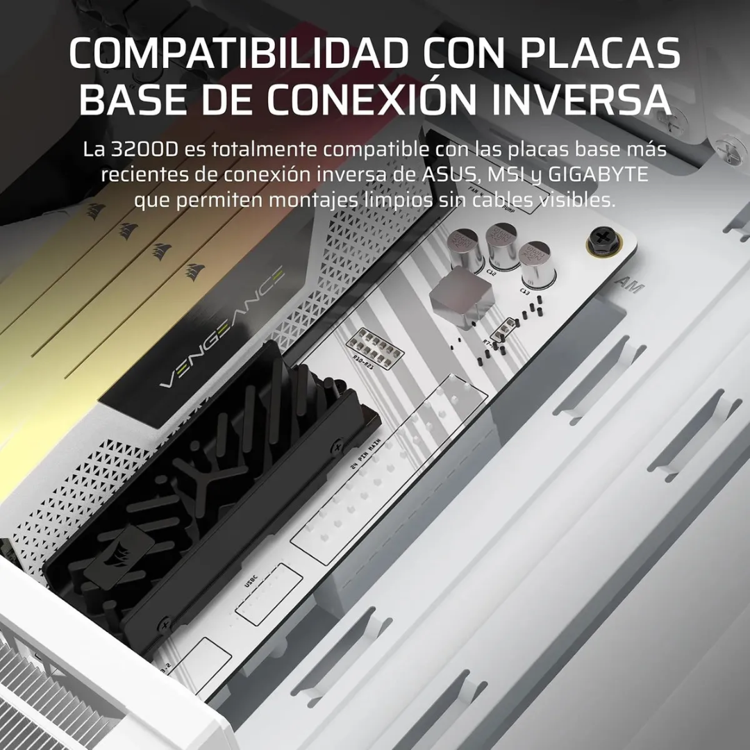 Case Corsair Atx 3200d Rs Argb Tempered Glas Mid-tower Usb3.2 Usb2.0 Sup-9vent White - Chasis - CC-9011345-W (4)