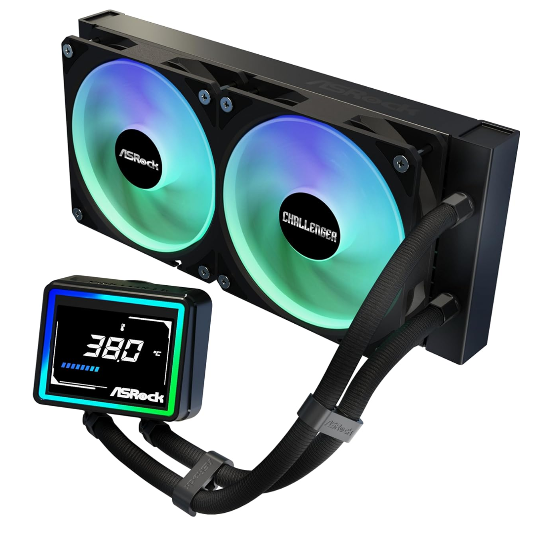 Cooler Asrock Challenger 240 Digital Argb Black - Ventiladores - 90-ACLA24-WAAGA6 (2)
