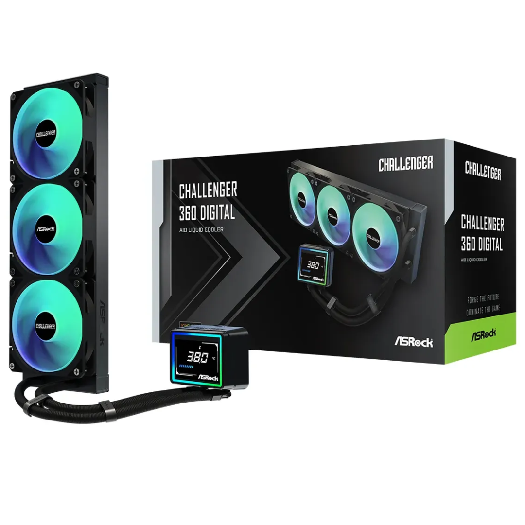 Cooler Asrock Challenger 360 Digital Argb Black - Ventiladores - 90-ACLA36-BAAGA6 (4)