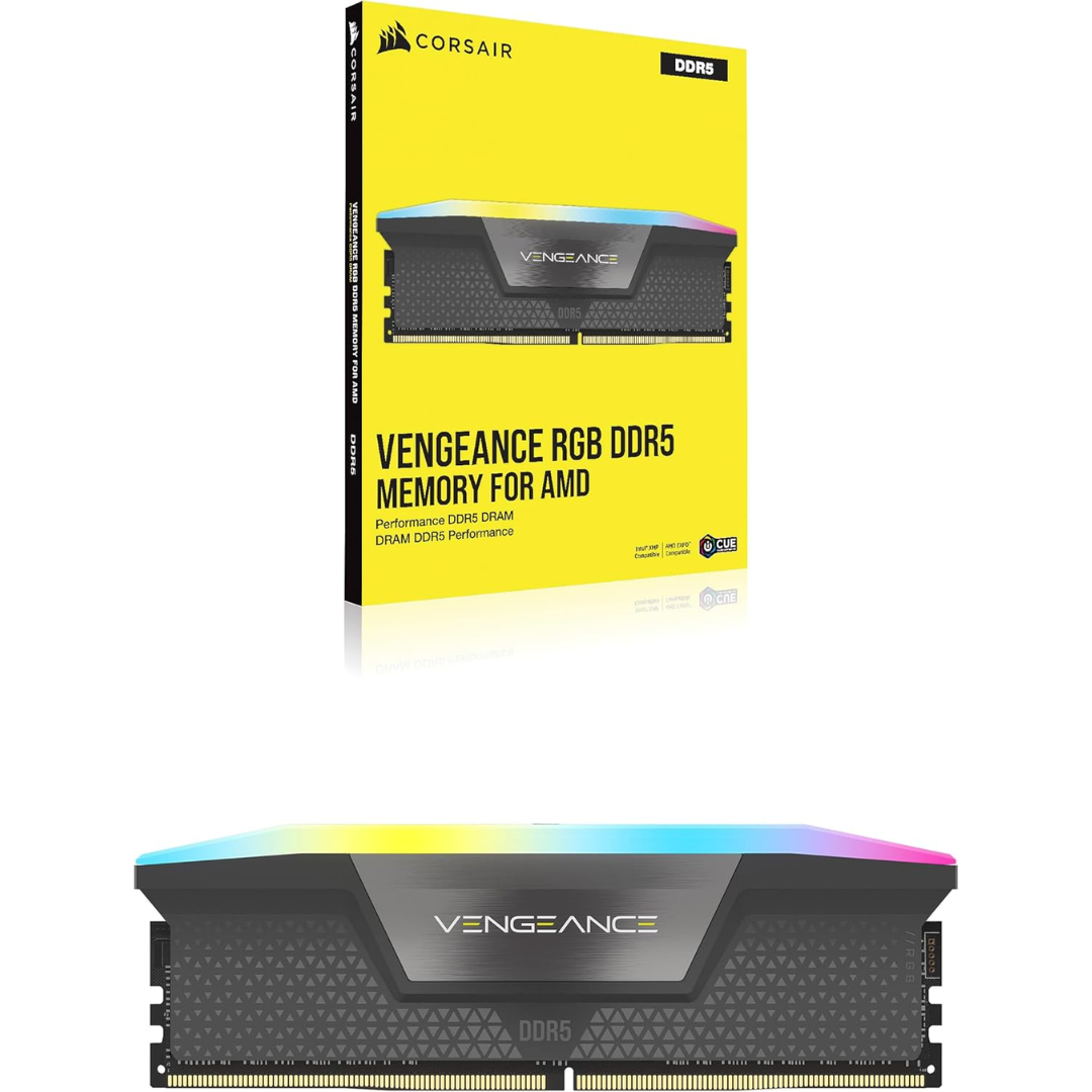 Dimm Corsair Vengeance Rgb 16gb (1x16gb) Ddr5-6000mhz Cl36 Amd Expo Intel Xmp - Memorias - CMH16GX5M1E6000Z3 (6)