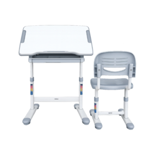 Escritorio Con Silla Ajustables For Kids White - Gray - Silla Para Gamming - EP-PSE01