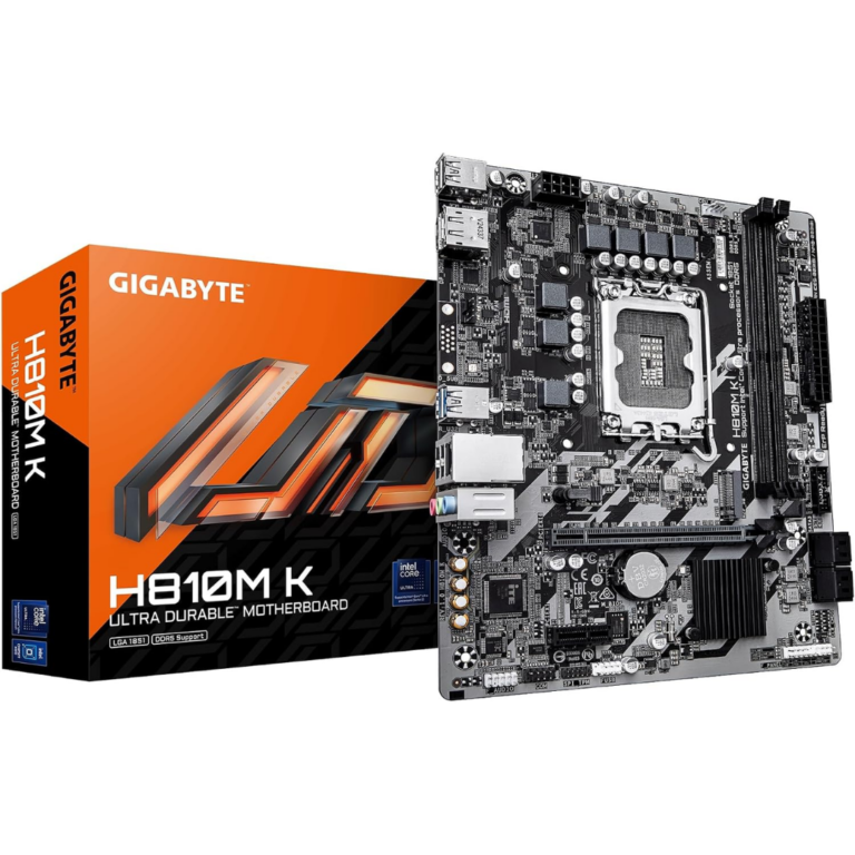 Gigabyte - Motherboard - H810M K G10  2Dimm DDR5 LGA 18 - Componentes Informáticos - Tarjetas Madre (Placas Madre) - H810M K G10