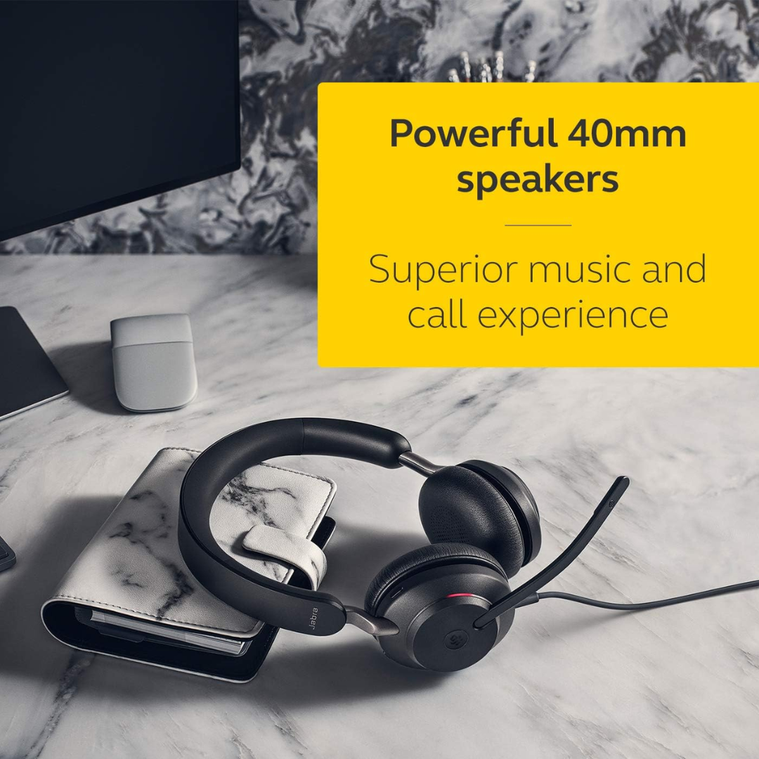 Jabra Evolve2 40 SE Wired Headset - Stereo - USB Type A - W (4)