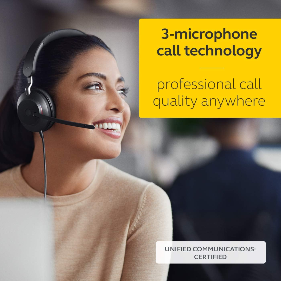 Jabra Evolve2 40 SE Wired Headset - Stereo - USB Type A - W (5)