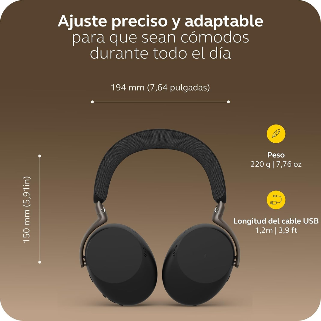 Jabra Evolve3 - Headphones - Wireless - Evolve3 85 MS Link390c Black - Periféricos - Auric (5)