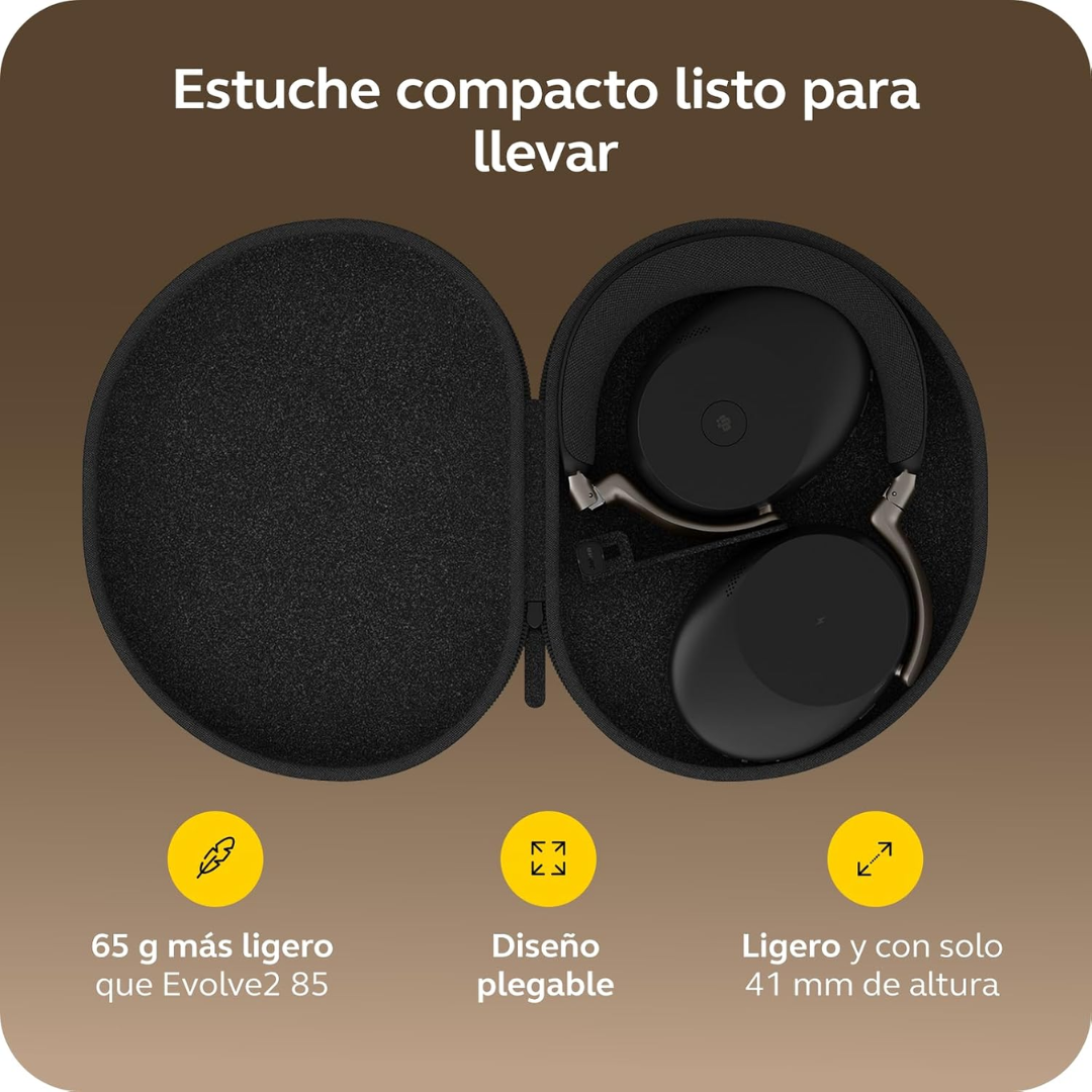 Jabra Evolve3 - Headphones - Wireless - Evolve3 85 MS Link390c Black - Periféricos - Auric (6)