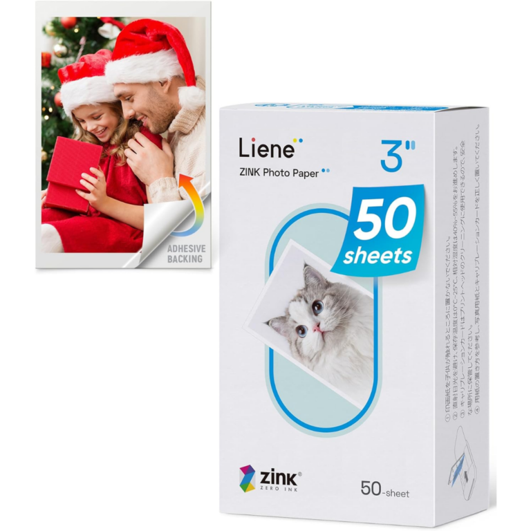 Liene Liene AC SZ11D#WW1 Pearl Series Zink 2x3 Adhesive Photo Paper 50 sheets Color AC 308853 SZ11D#WW1