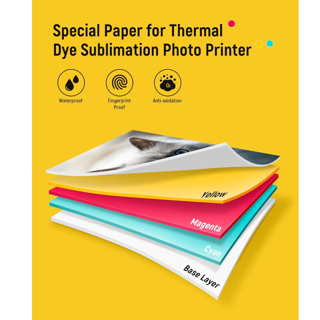 Liene Liene PR DHP514W#US1 Amber M210 4x6 Photo Printer w 4x6 paper 3x3 paper 1 ink PR 308858 DHP514W#US1 (5)