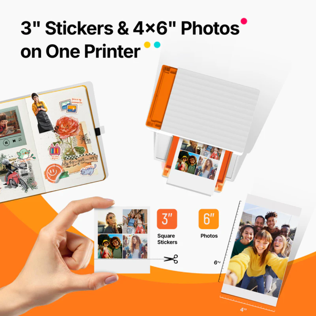 Liene Liene PR DHP515W#US1 Amber M110 4x6 Photo Printer w 4x6paper 3x3paper 1 ink PR 308857 DHP515W#US1 (3)