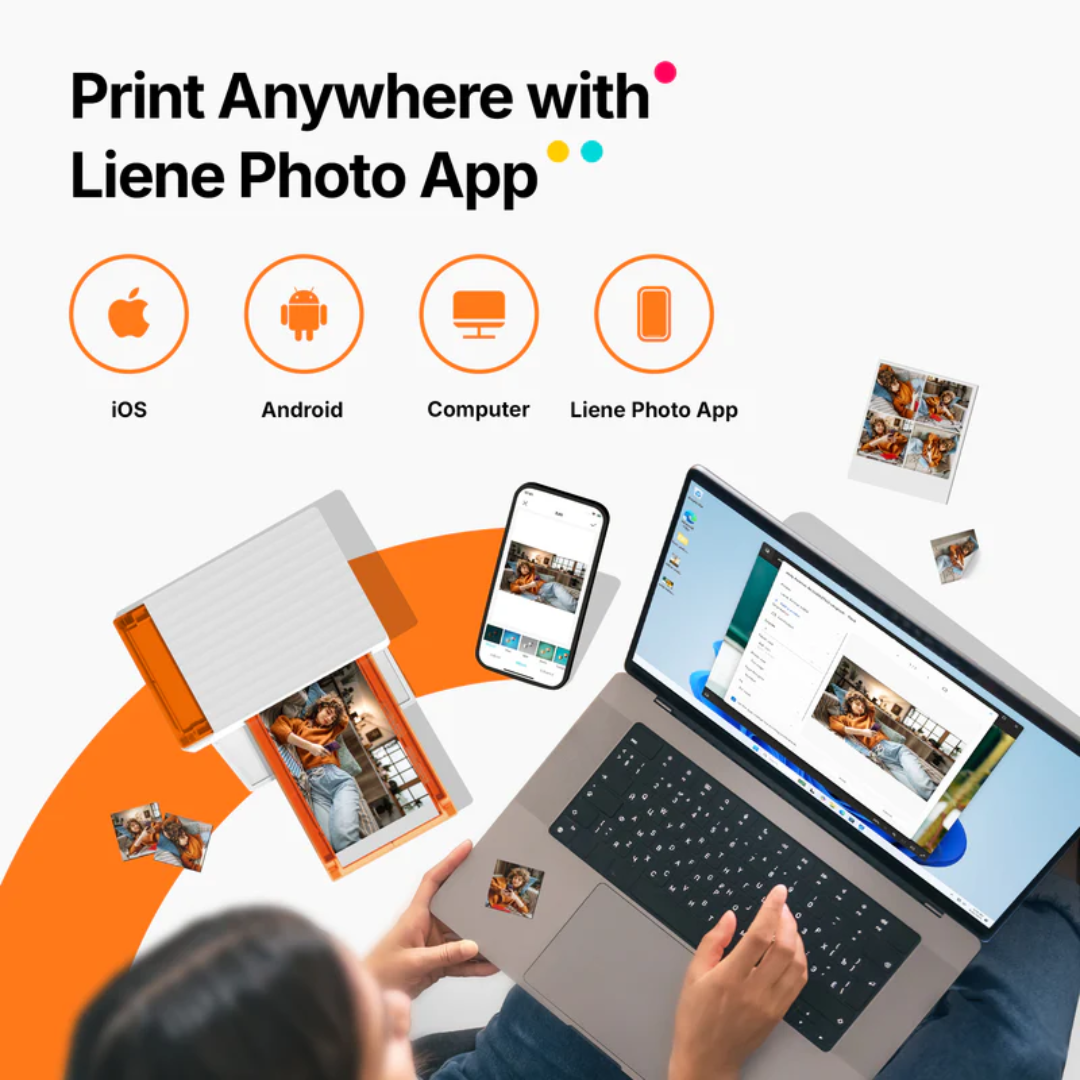 Liene Liene PR DHP515W#US1 Amber M110 4x6 Photo Printer w 4x6paper 3x3paper 1 ink PR 308857 DHP515W#US1 (5)