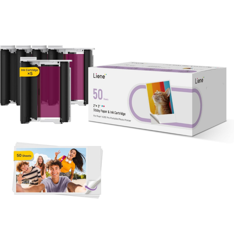 Liene Liene PR DMP130V#WW2 Pearl N200 Pro 2x3 PhotoPrinterw 10sheets ofpaper purple PR 308855 DMP130V#WW2