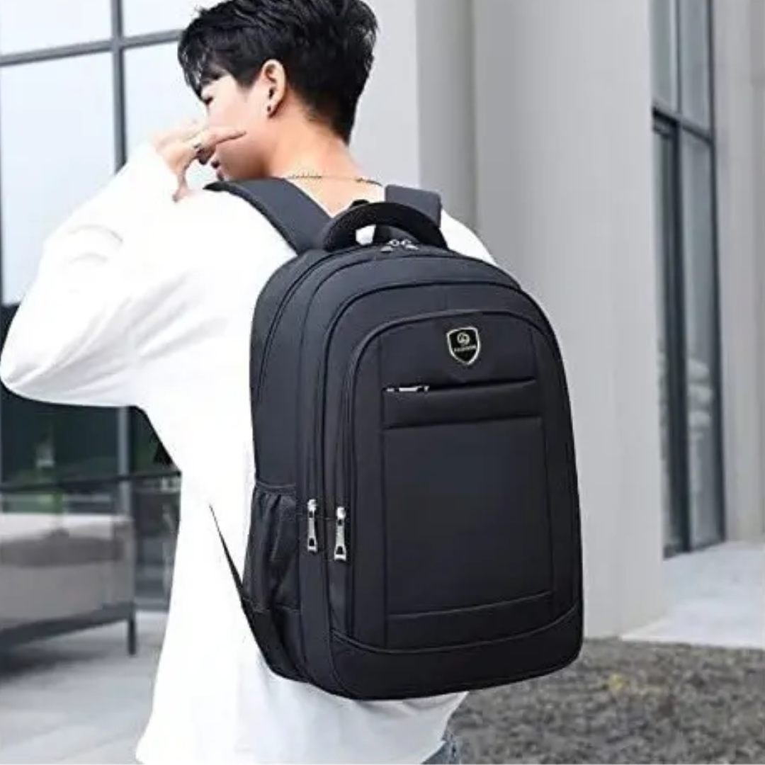 Mochila Notebook Xinweiao Nylon 15.6inc Negra Con Logo Negro - Maletines - M2305LNEG (3)