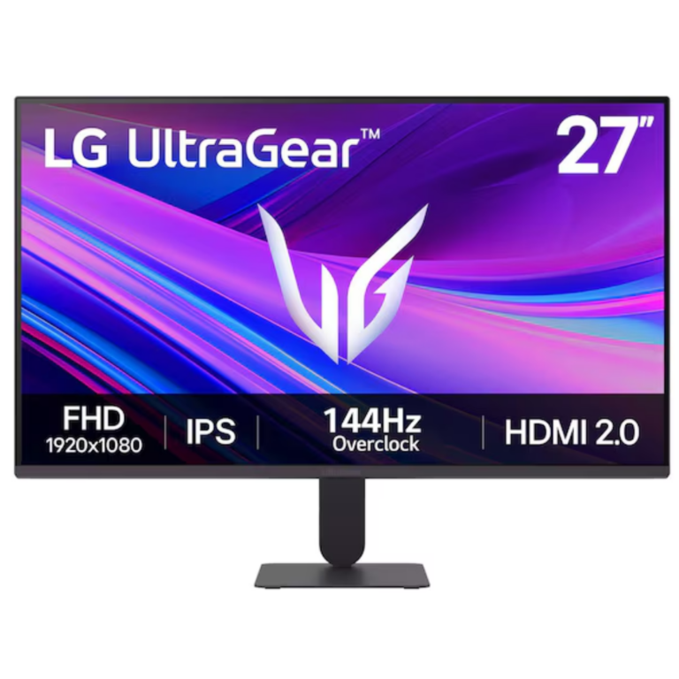 Monitor Lg 27inch Ultragear Fhd Ips Gaming 144hz 1ms Hdmi Dp Slim Stand Black - Monitores - 27G411A-B