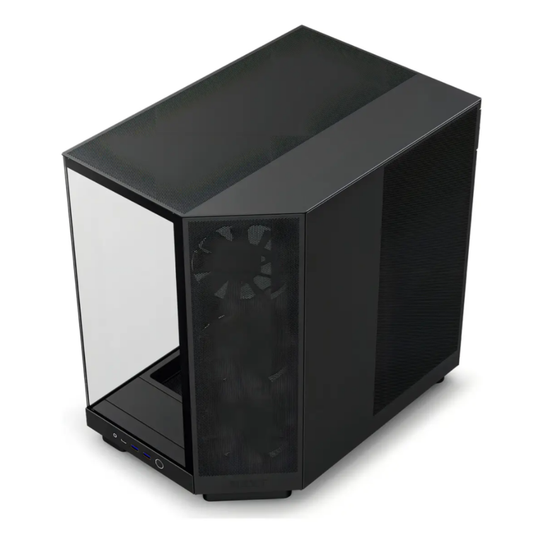 NZXT NZXT CS CC-H62FB-01 H6 (2026) Compact Dual-chamber ATX Case Mid Tower TG Black CS 308396 CC-H62FB-01