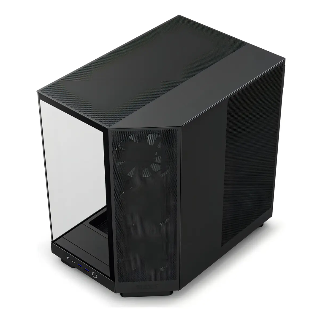 NZXT NZXT CS CC-H62FB-01 H6 (2027) Compact Dual-chamber ATX Case Mid Tower TG Black CS 308396 CC-H62FB-01