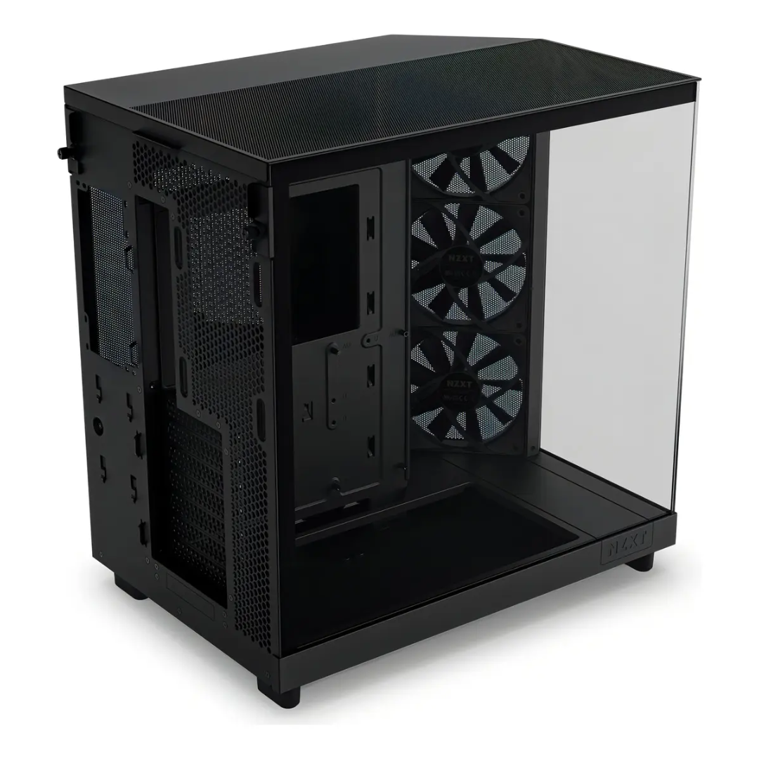 NZXT NZXT CS CC-H62FB-01 H6 (2028) Compact Dual-chamber ATX Case Mid Tower TG Black CS 308396 CC-H62FB-01