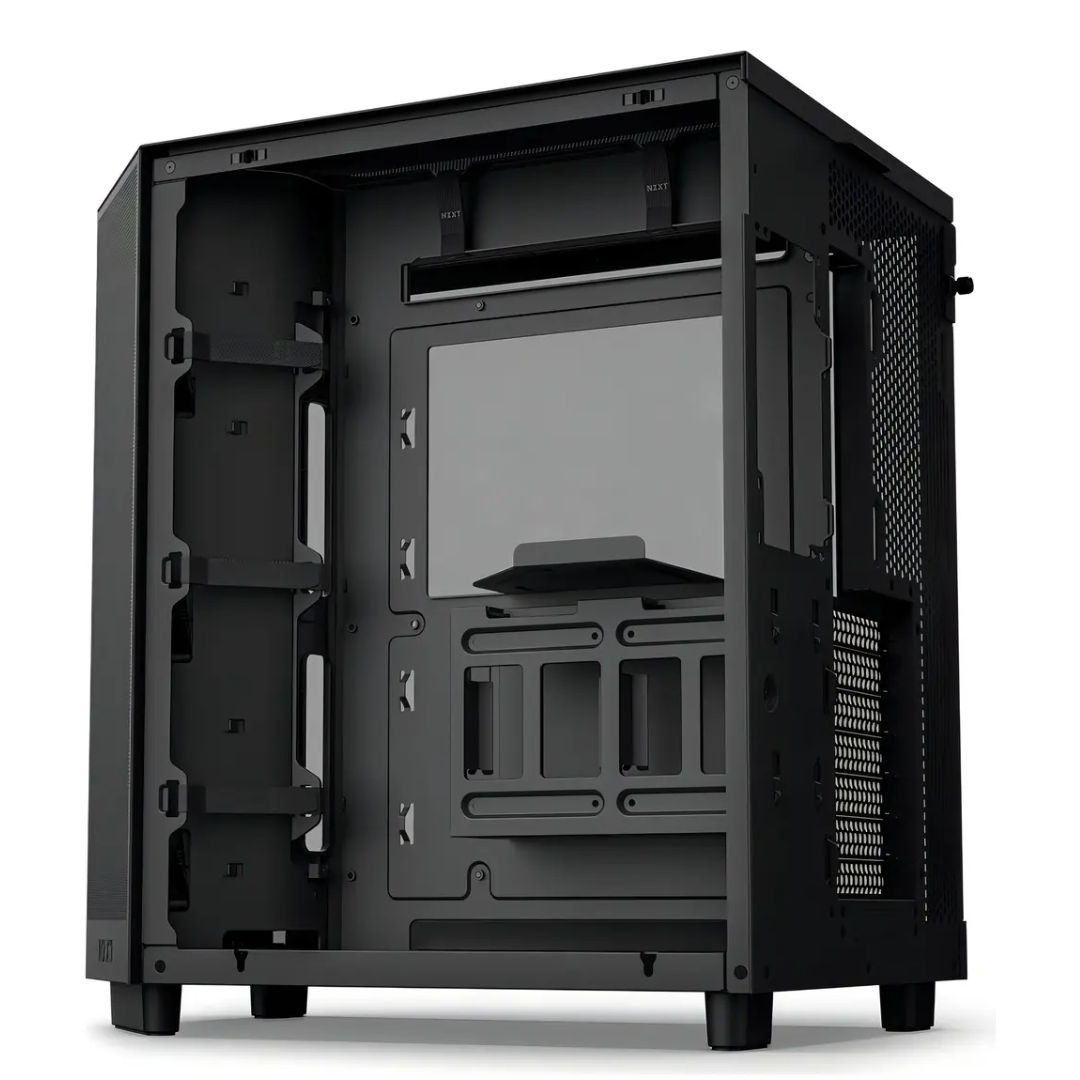 NZXT NZXT CS CC-H62FB-01 H6 (2030) Compact Dual-chamber ATX Case Mid Tower TG Black CS 308396 CC-H62FB-01