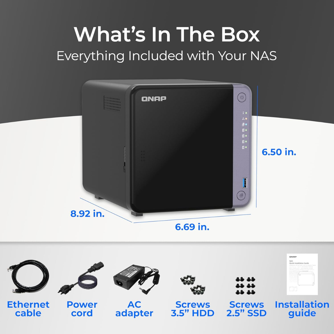 Nas Storage Qnap Ts-432 4-bay Al524 Qc 4gb 512mb 4x3.5inch 2.5inch 2.5inch-ssd 2 (5)