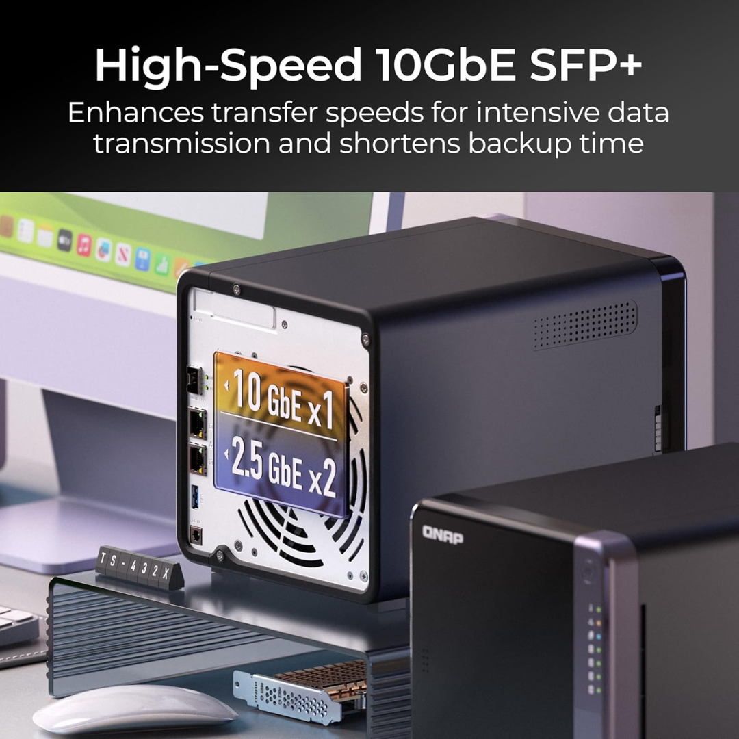 Nas Storage Qnap Ts-432 4-bay Al524 Qc 4gb 512mb 4x3.5inch 2.5inch 2.5inch-ssd 2