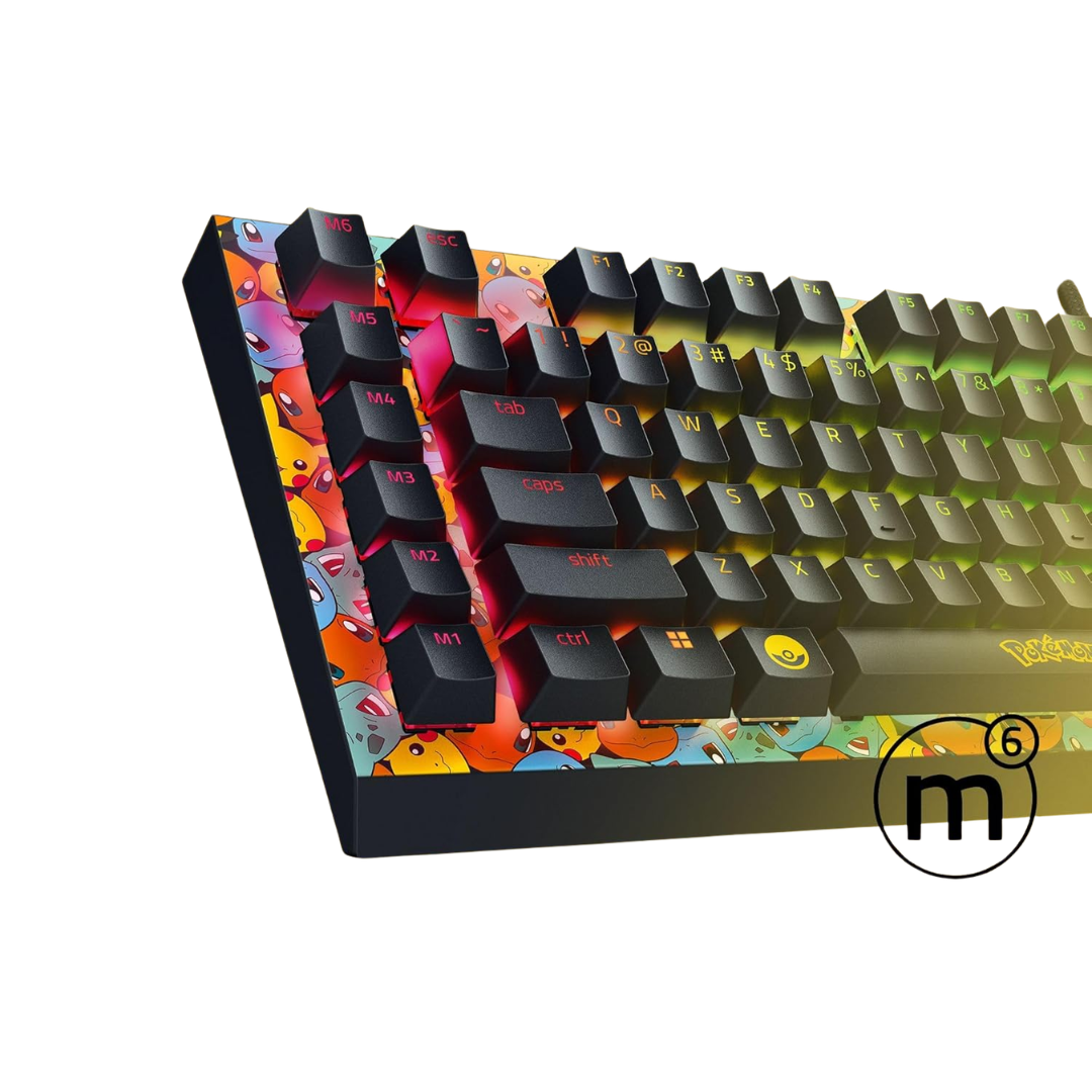 Razer - Keyboard - Wired - USB - BlackWidow V4 X - Pokemon Edit - Periféricos - Teclad (4)