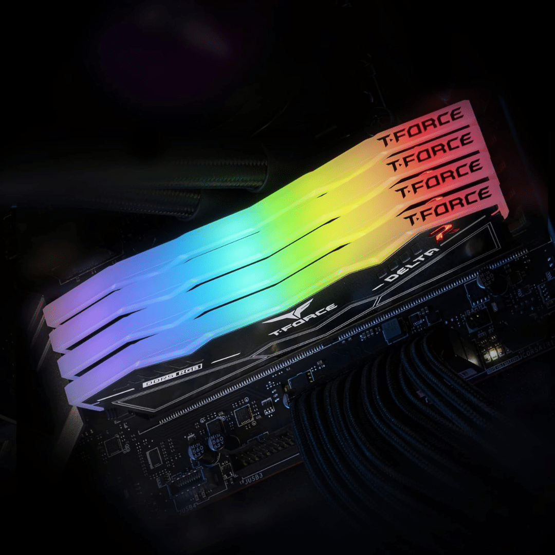 TEAMGROUP TEAMGROUP ME FF4D532G5200HC40CDC01 DELTA RGB 2x16GB DR5 5200MHz CL40 UDIMM WHT ME 27839 (3)