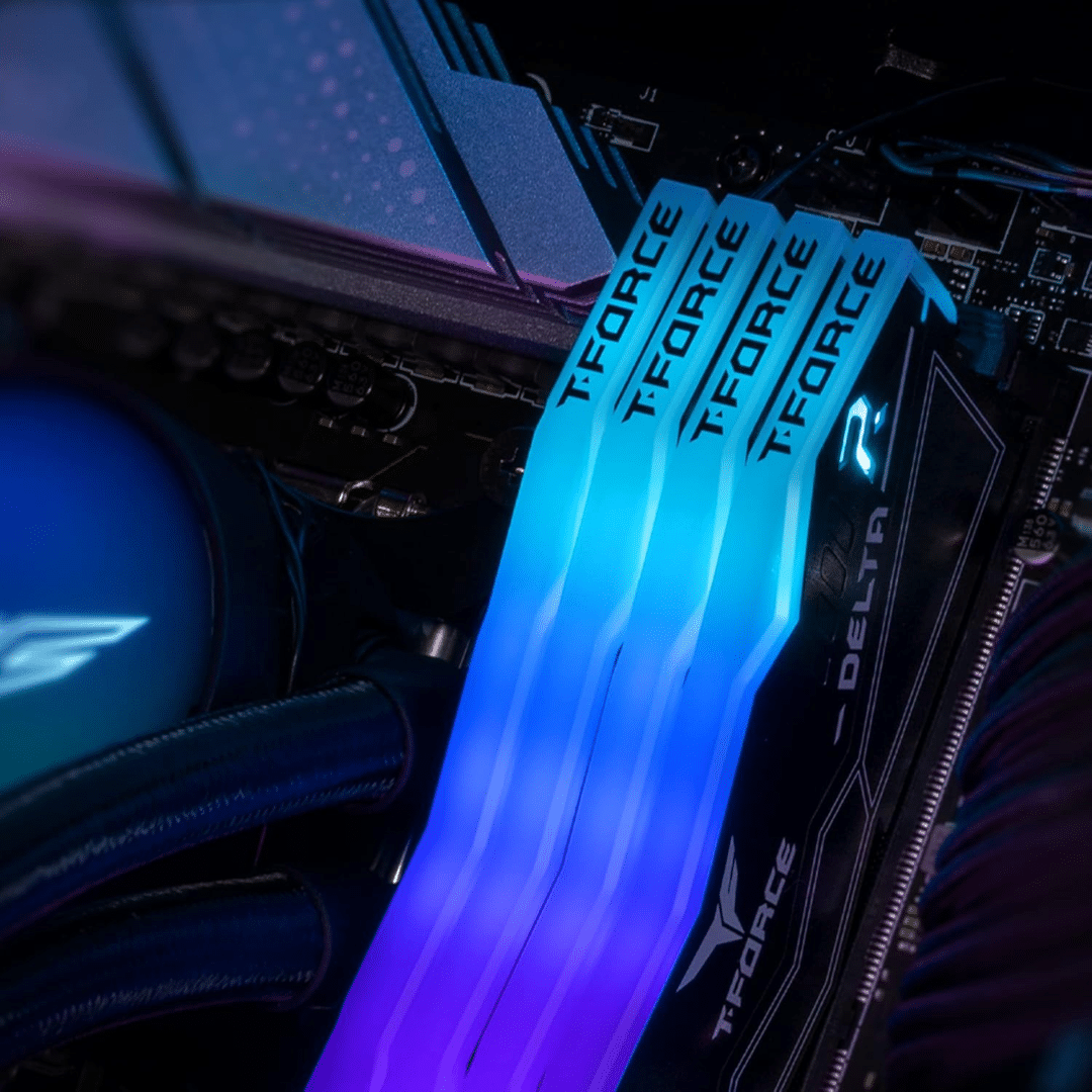 TEAMGROUP TEAMGROUP ME FF4D532G5200HC40CDC01 DELTA RGB 2x16GB DR5 5200MHz CL40 UDIMM WHT ME 27839 (4)