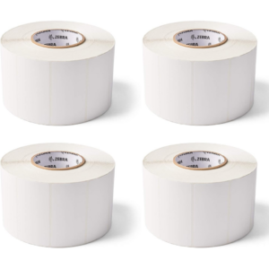 Zebra Z-Essentials 500D Barcode Label - x 4" Width x 2" Length - Roll - Permanent Acrylic Adhesive - Direct Thermal - Paper - 2854 / Roll - 11416 Total Label(s) - 4 Roll - Zebra - Barcode Label - M224 - A300-730F28 - 730F28 - 9999999999999 - 10043287