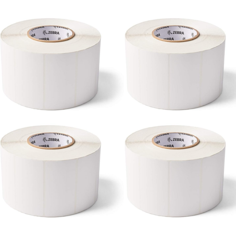 Zebra Z-Essentials 500D Barcode Label - x 4" Width x 2" Length - Roll - Permanent Acrylic Adhesive - Direct Thermal - Paper - 2854 / Roll - 11416 Total Label(s) - 4 Roll - Zebra - Barcode Label - M224 - A300-730F28 - 730F28 - 9999999999999 - 10043287