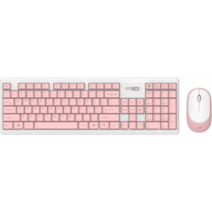 Altec Lansing Albc6314 Wireless Keyboard & Mouse Combo, Slim Design, Lightweight - English - Pink - Moq 20 Pcs. Per Master - New - 1 Year Manufacturer Warranty - 6970939959523