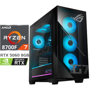 Asos ROG GM700TZ-IB766 GAMING Desktop, AMD Ryzen 7 8700F, 32GB RAM Memory, 1TB Solid State Drive, NVIDIA Geforce RTX 5060 8GB Vram, Windows 11 - GM700TZ-IB766 - ASOS