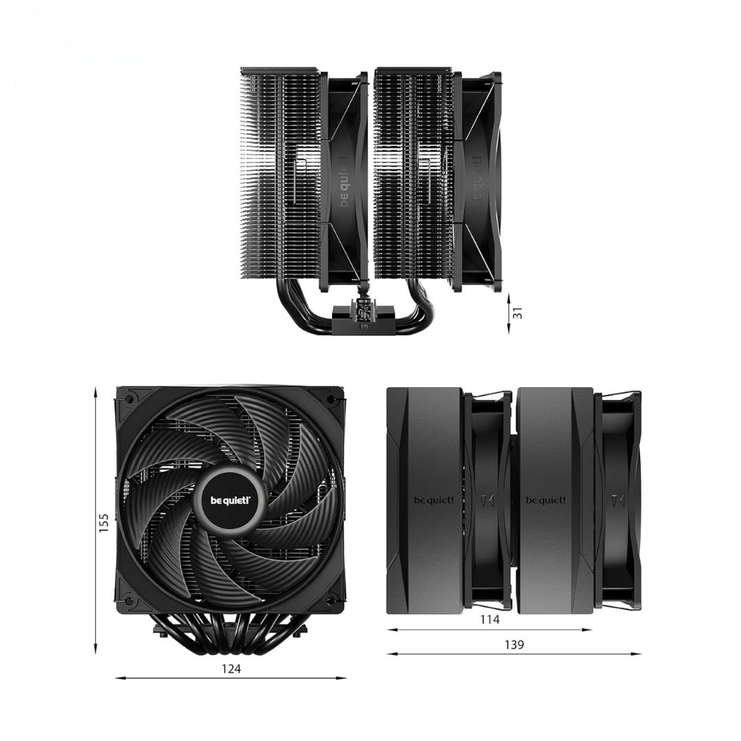 be quiet! be quiet! Fan BK041 PURE ROCK PRO 3 Retail FN 293887 BK041 (5)