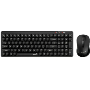 Combo Genius/teclado Y Mouse Q8100 Wireless Negro/rf 2.4ghz /for Business /no Tec. Numericas - 091163263074 - 31340019401