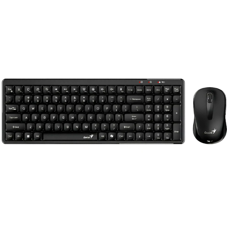 Combo Genius/teclado Y Mouse Q8100 Wireless Negro/rf 2.4ghz /for Business /no Tec. Numericas - 091163263074 - 31340019401