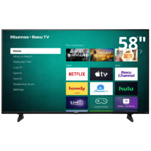 Hisense 58" Class Qd50r Series Hi-qled 4k Roku Smart Tv 58" (3840x2160) Wifi 5 Dolby Vision Hdr10 3xhdmi (2.0) Atsc 16:9 Black - New Factory Sealed - 1 Year Manufacturer Warranty - 58QD50R
