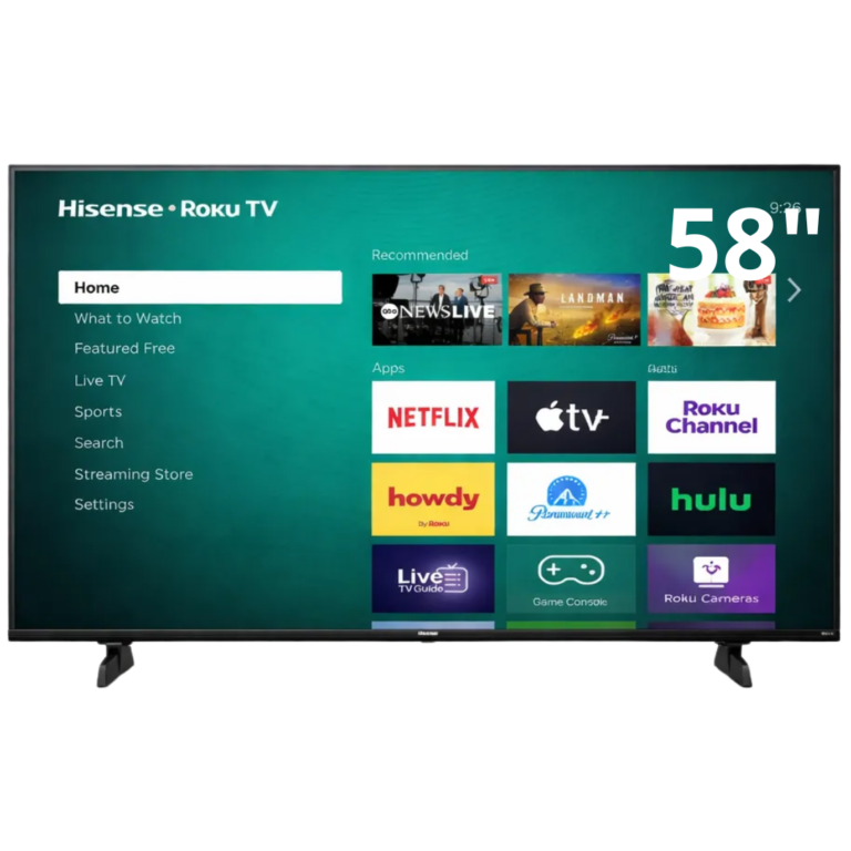 Hisense 58" Class Qd50r Series Hi-qled 4k Roku Smart Tv 58" (3840x2160) Wifi 5 Dolby Vision Hdr10 3xhdmi (2.0) Atsc 16:9 Black - New Factory Sealed - 1 Year Manufacturer Warranty - 58QD50R