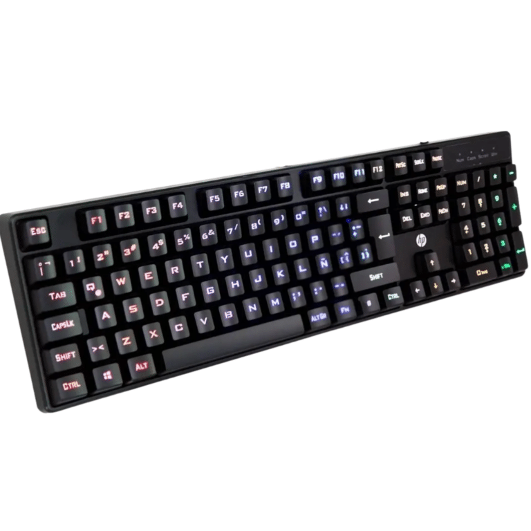 Hp K300 Wired Gaming Keyboard, Membrane Keys, Backlit, Splash Proof, Comfortable Design, Black (spanish) - Moq 20 Pcs. Per Master - New - 1 Year Manufacturer Warranty - 6948391226798