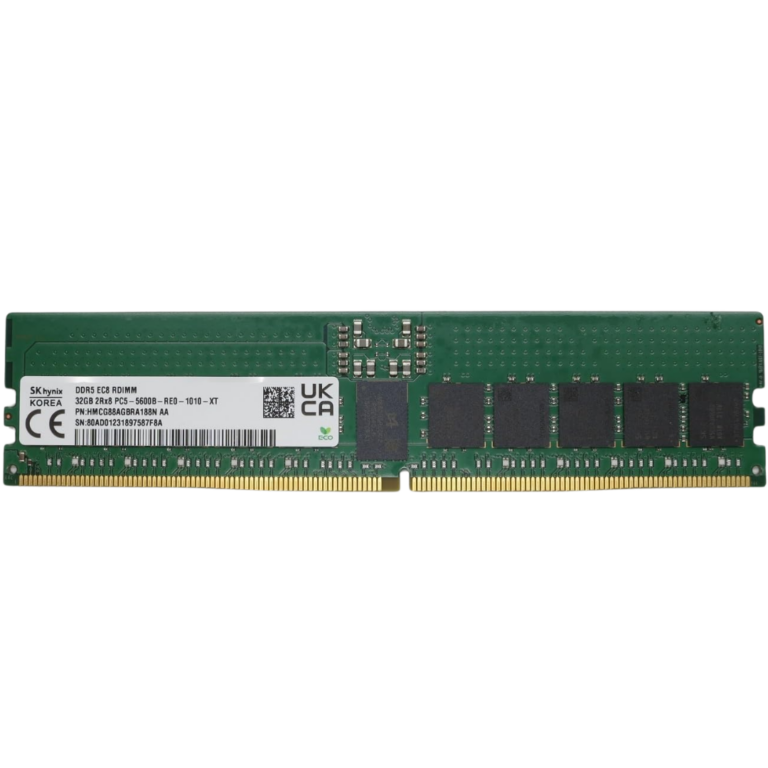HYNIX HMCG88CHBRA 32GB DDR5 6400 SDRAM RDIMM CL52 Low Profile Memory | SKU D564R32GH3 - MEM - D564R32GH3 - HYNIX - HMCG88CHBRA