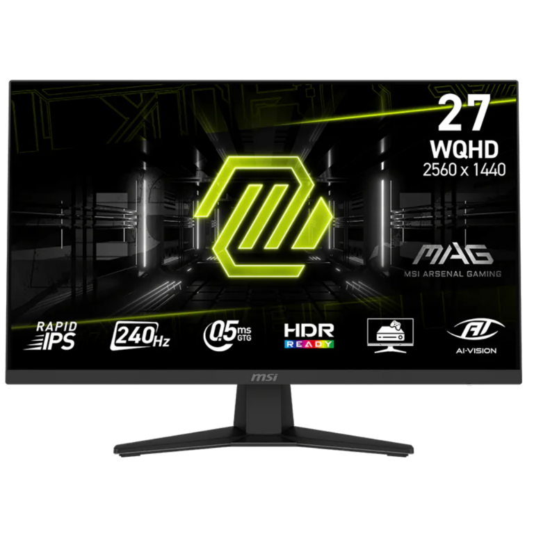 Monitor Msi 27" Flat Mag 274qf X24 Wqhd 2k (2560x1440) 240hz Rapid Ips 2 X Hdmi 2.0 1 X Dp  - Mag274qf