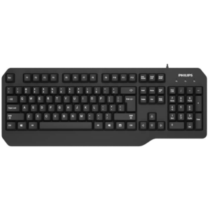 Philips Spk6202/eng, Wired Keyboard For Office, Ergonomic And Compact Design, Black (english) - Moq 20 Pcs. Per Master - New - 1 Year Manufacturer Warranty - 8712581755409