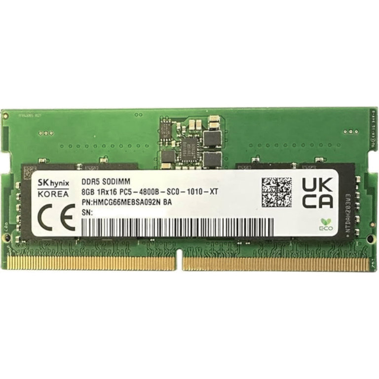 Sk Hynix 8gb Ddr5 4800mhz Sodimm Laptop Memory Oem New-pulled - New Open Box - 1 Year Manufacturer Warranty - HMCG66MEBSA092N