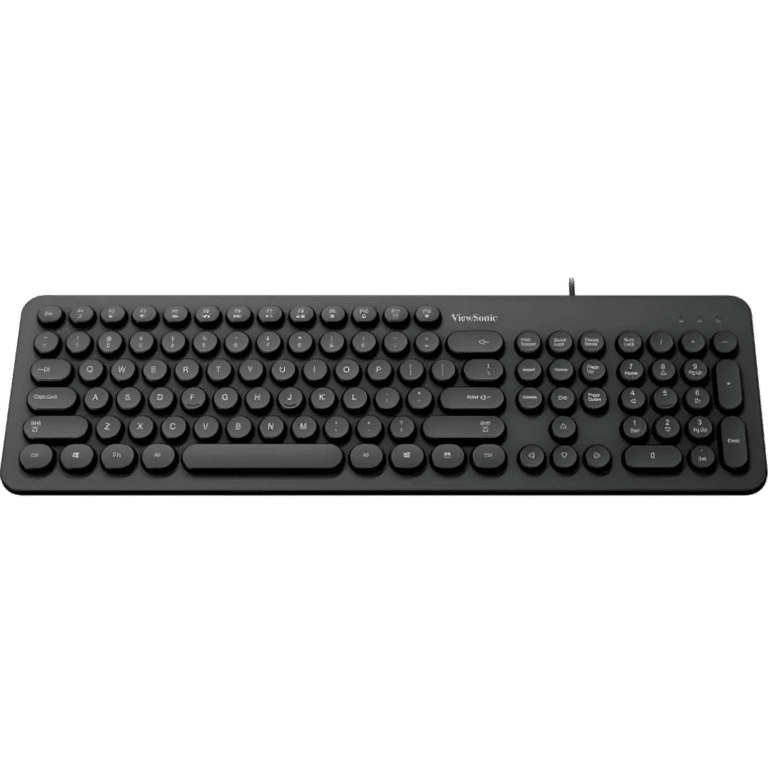 Viewsonic Ku334 Wired Keyboard, Plug And Play, Comfortable Design, Black (english) - Moq 20 Pcs. Per Master - New - 1 Year Manufacturer Warranty - 6955112502024
