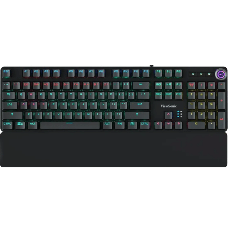 Viewsonic Ku535 Wired Mechanical Gaming Keyboard, Arm Wrest, Black (english) - Moq 10 Pcs. Per Master - New - 1 Year Manufacturer Warranty - 6955112501614