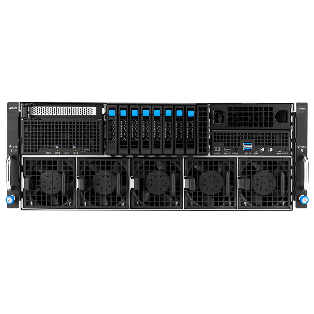 ASUS TeK ASUS SV ESC8000A-E13-32WNR 4U EPYC9005 SoC Max.3TB 3200W Brown Box SV 308149 ESC8000A-E13-32WNR (6)