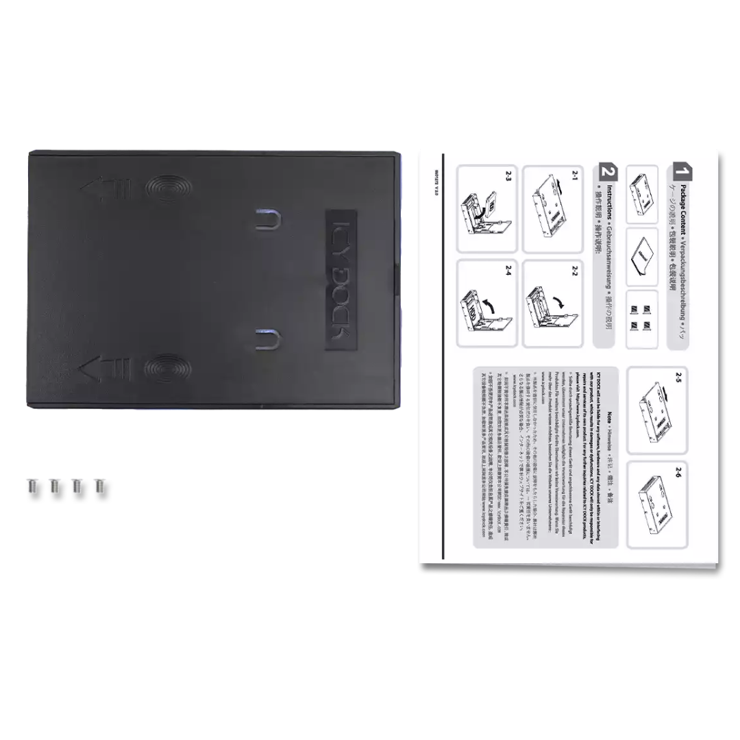 Cremax (ICY DOCK) ICY DOCK MB882SP-1S-1B 2.5 3.5inch SSD SATA Hard Drive Converter Kit RD 78892 MB882SP-1S-1 (6)